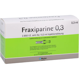 Abbildung: Fraxiparine 0,3 ml Injektionslösung in einer Fertigspritze 50X0.3 ml, Injektionslösung PZN 06562845