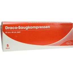 Abbildung: Saugkompressen steril 20x40cm Draco 5 St, Kompressen PZN 06563158