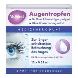 Abbildung: Mcmed Augentropfen Einzeldosispipetten Einzeldosispipetten, 15X0.35 ml PZN 06564732