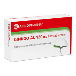 Abbildung: GINKGO AL 120 mg Filmtabletten Filmtabletten, 30 St PZN 06565140