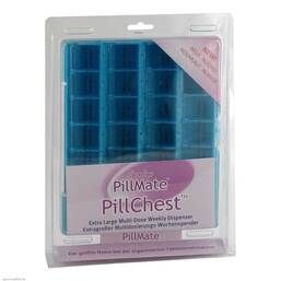 Abbildung: Tablettenbox 1 Woche 28 Fächer Klappdeckel 1 St PZN 06566547