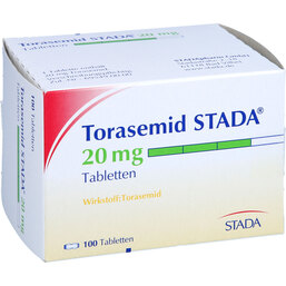 Abbildung: Torasemid STADA 20 mg Tabletten 100 St, Tabletten PZN 06570514