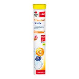 Abbildung: Doppelherz Vitamin C+Zink Brausetabletten Brausetabletten, 15 St PZN 06571703
