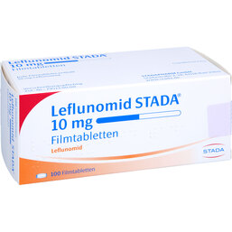 Abbildung: Leflunomid STADA 10 mg Filmtabletten 100 St, Filmtabletten PZN 06572341