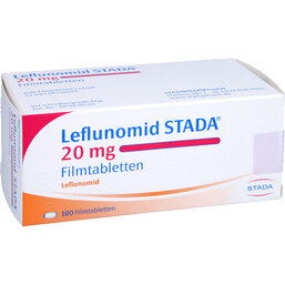 Abbildung: Leflunomid STADA 20 mg Filmtabletten 100 St, Filmtabletten PZN 06572370