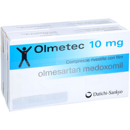 Abbildung: Olmetec 10 mg Filmtabletten 98 St, Filmtabletten PZN 06574541