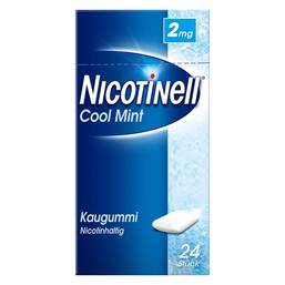 Abbildung: Nicotinell Kaugummi 2 mg Mint zuckerfrei Kaugummi, 24 St PZN 06580346