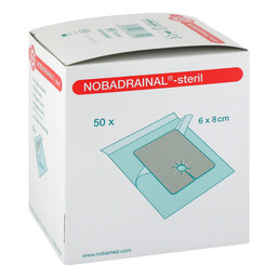 Abbildung: Nobadrainal Drainagekompressen Set 6x8cm 50 St, Kompressen PZN 06583907