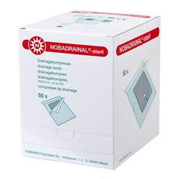 Abbildung: Nobadrainal Drainagekompressen Set 4x4cm 50 St, Kompressen PZN 06583913