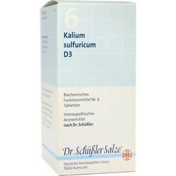 Abbildung: Biochemie DHU 6 Kalium sulfuricum D 3 Tabletten Tabletten, 420 St PZN 06584083