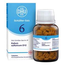 Abbildung: Biochemie DHU 6 Kalium sulfuricum D 12 Tabletten Tabletten, 420 St PZN 06584114