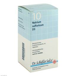 Abbildung: Biochemie DHU 10 Natrium sulfuricum D 3 Tabletten Tabletten, 420 St PZN 06584232