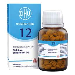 Abbildung: Biochemie DHU 12 Calcium sulfuricum D 6 Tabletten Tabletten, 420 St PZN 06584309