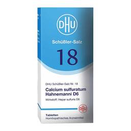 Abbildung: Biochemie DHU 18 Calcium sulfuratum D 6 Tabletten Tabletten, 420 St PZN 06584433