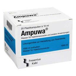 Abbildung: Ampuwa Plastikampullen Injektions- / Infusionslösung 20X10 ml, Injektions-/Infusionslösung PZN 06605508