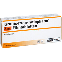 Abbildung: Granisetron ratiopharm 2 mg Filmtabletten 1 St, Filmtabletten PZN 06607499