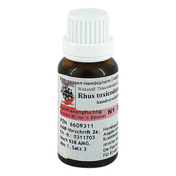 Abbildung: Rhus toxicodendron D 30 Dilution Dilution, 20 ml PZN 06609311