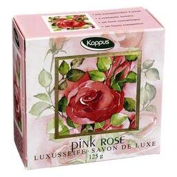 Abbildung: Kappus Pink Rose Luxusseife Seife, 125 g PZN 06612313