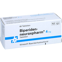 Abbildung: Biperiden neuraxpharm 4 mg Tabletten 60 St, Tabletten PZN 06616765