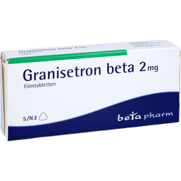 Abbildung: Granisetron beta 2 mg Filmtabletten 5 St, Filmtabletten PZN 06621619
