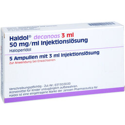 Abbildung: Haldol decanoas Ampullen 5X3 ml, Injektionslösung PZN 06631233