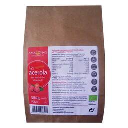 Abbildung: Acerola 100% Bio Pur nat.Vit 500 g, Pulver PZN 06632592