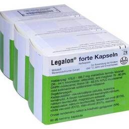 Abbildung: Legalon forte Kapseln 180 St, Kapseln PZN 06638620
