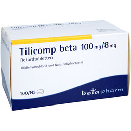 Abbildung: Tilicomp beta 100 / 8 mg Retardtabletten 100 St, Retard-Tabletten PZN 06641898