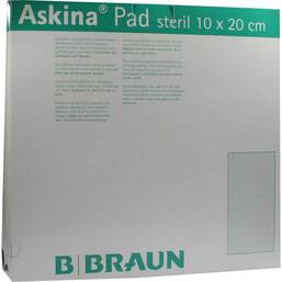 Abbildung: Askina Pad Wundauflage 20x10 100 St PZN 06646068