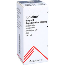 Abbildung: Iopidine 0,5% Augentropfen 5 ml, Augentropfen PZN 06649859