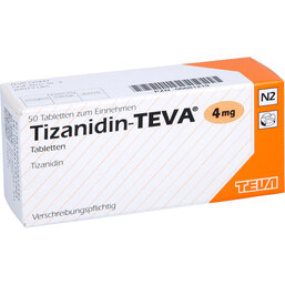Abbildung: Tizanidin Teva 4 mg Tabletten 50 St, Tabletten PZN 06681219