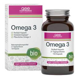 Abbildung: Omega 3 Perillaöl biologische Kapseln Kapseln, 150 St PZN 06683129