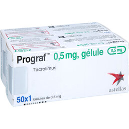 Abbildung: Prograf 0,5 mg Hartkapseln 100 St, Hartkapseln PZN 06686731