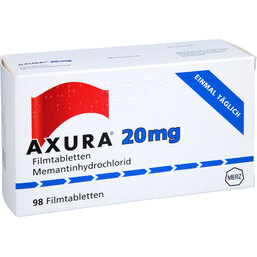 Abbildung: Axura 20 mg Filmtabletten 98 St, Filmtabletten PZN 06686903
