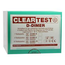 Abbildung: D Dimer Cleartest Vollblut Tvt LE Dic 1 St, Test PZN 06690833