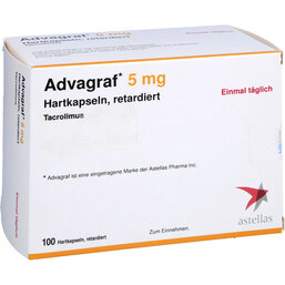Abbildung: Advagraf 5 mg Hartkapseln retardiert 100 St, Retard-Kapseln PZN 06706008