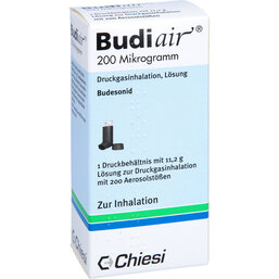 Abbildung: Budiair 200 µg Standard Dosieraerosol 1 St, Dosieraerosol PZN 06707657