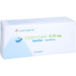 Abbildung: Certican 0,75 mg Tabletten 100 St, Tabletten PZN 06714278