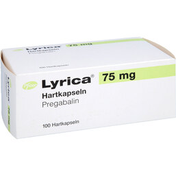 Abbildung: Lyrica 75 mg Hartkapseln 100 St, Hartkapseln PZN 06715208