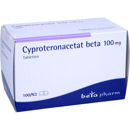 Abbildung: Cyproteronacetat beta 100 mg Tabletten 100 St, Tabletten PZN 06715823