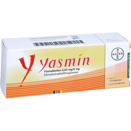 Abbildung: Yasmin Filmtabletten 6X21 St, Filmtabletten PZN 06716739