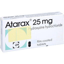 Abbildung: Atarax 25 mg Filmtabletten 50 St, Filmtabletten PZN 06726985