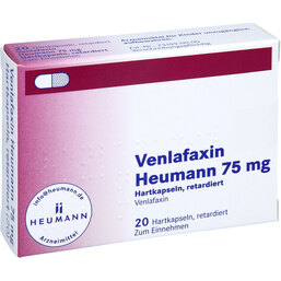 Abbildung: Venlafaxin Heumann 75 mg Hartkapseln retardiert 20 St, Retard-Kapseln PZN 06727708