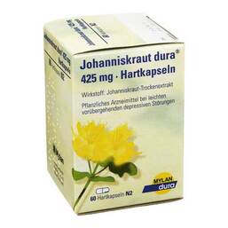 Abbildung: Johanniskraut Dura 425 mg Hartkapseln Hartkapseln, 60 St PZN 06729104