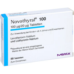 Abbildung: Novothyral 100 Tabletten 50 St, Tabletten PZN 06733264
