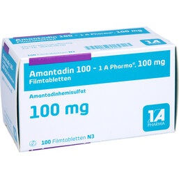 Abbildung: Amantadin 100 1A Pharma Filmtabletten 100 St, Filmtabletten PZN 06735116