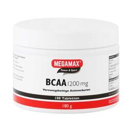 Abbildung: Bcaa 1200 mg Megamax Tabletten 100 St, Tabletten PZN 06735369
