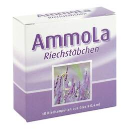 Abbildung: Ammola Riechstäbchen Riechampullen 10X0.4 ml, Ampullen PZN 06766849 