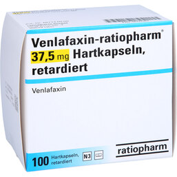 Abbildung: Venlafaxin ratiopharm 37,5 mg Hartkapseln retard. 100 St, Retard-Kapseln PZN 06767062
