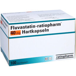 Abbildung: Fluvastatin ratiopharm 40 mg Hartkapseln 100 St, Hartkapseln PZN 06784787